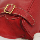 GUCCI Bamboo Backpack Suede Red Gold 003 1705 0030 Auth ep10393-16