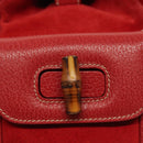 GUCCI Bamboo Backpack Suede Red Gold 003 1705 0030 Auth ep10393-18