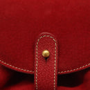 GUCCI Bamboo Backpack Suede Red Gold 003 1705 0030 Auth ep10393-19