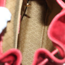 GUCCI Bamboo Backpack Suede Red Gold 003 1705 0030 Auth ep10393-24