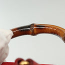 GUCCI Bamboo Backpack Suede Red Gold 003 1705 0030 Auth ep10393-8