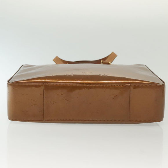 LOUIS VUITTON Monogram Vernis Columbus Tote Bag Bronze M91134 LV Auth ep10401