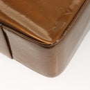 LOUIS VUITTON Monogram Vernis Columbus Tote Bag Bronze M91134 LV Auth ep10401-17