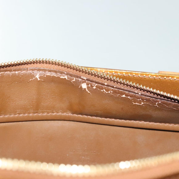 LOUIS VUITTON Monogram Vernis Columbus Tote Bag Bronze M91134 LV Auth ep10401