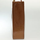 LOUIS VUITTON Monogram Vernis Columbus Tote Bag Bronze M91134 LV Auth ep10401-3