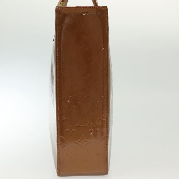 LOUIS VUITTON Monogram Vernis Columbus Tote Bag Bronze M91134 LV Auth ep10401