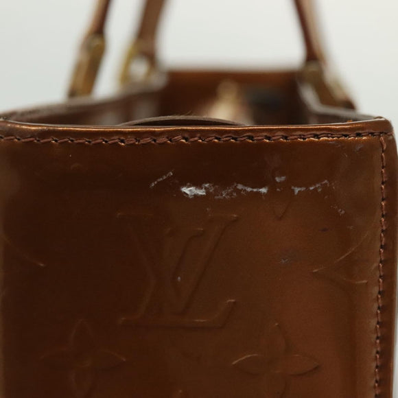 LOUIS VUITTON Monogram Vernis Columbus Tote Bag Bronze M91134 LV Auth ep10401