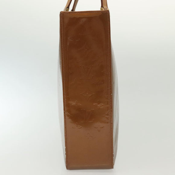 LOUIS VUITTON Monogram Vernis Columbus Tote Bag Bronze M91134 LV Auth ep10401