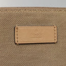GUCCI Guccissima Shoulder Bag Canvas Beige Silver 257301 Auth ep10403-17