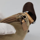 GUCCI Guccissima Shoulder Bag Canvas Beige Silver 257301 Auth ep10403-10