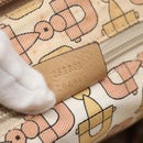 GUCCI Guccissima Shoulder Bag Canvas Beige Silver 257301 Auth ep10403-12