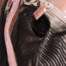 PRADA Chain Tote Bag Leather Brown Auth ep10406-21
