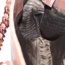 PRADA Chain Tote Bag Leather Brown Auth ep10406-24