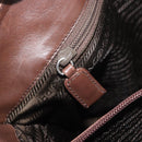 PRADA Chain Tote Bag Leather Brown Auth ep10406-26