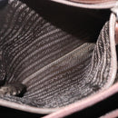 PRADA Chain Tote Bag Leather Brown Auth ep10406-27