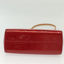 LOUIS VUITTON Monogram Vernis Brea PM Hand Bag Red M91623 LV Auth ep10407-5