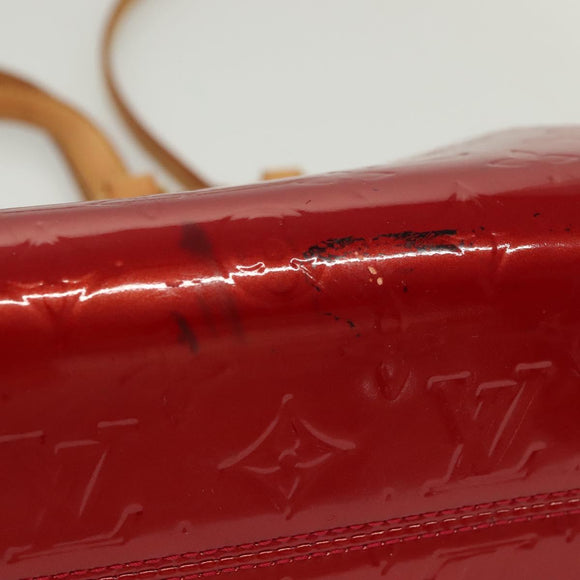 LOUIS VUITTON Monogram Vernis Brea PM Hand Bag Red M91623 LV Auth ep10407