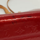 LOUIS VUITTON Monogram Vernis Brea PM Hand Bag Red M91623 LV Auth ep10407-6