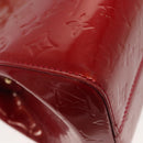 LOUIS VUITTON Monogram Vernis Brea PM Hand Bag Red M91623 LV Auth ep10407-18