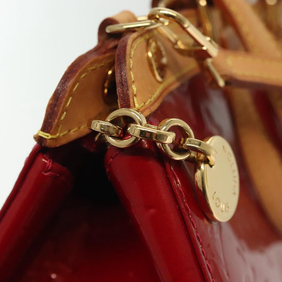 LOUIS VUITTON Monogram Vernis Brea PM Hand Bag Red M91623 LV Auth ep10407
