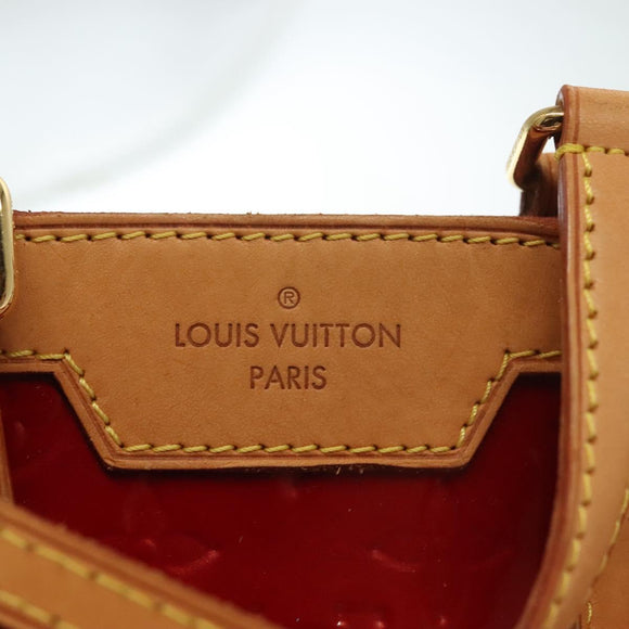 LOUIS VUITTON Monogram Vernis Brea PM Hand Bag Red M91623 LV Auth ep10407