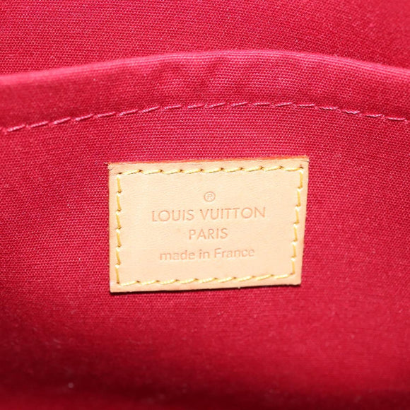 LOUIS VUITTON Monogram Vernis Brea PM Hand Bag Red M91623 LV Auth ep10407