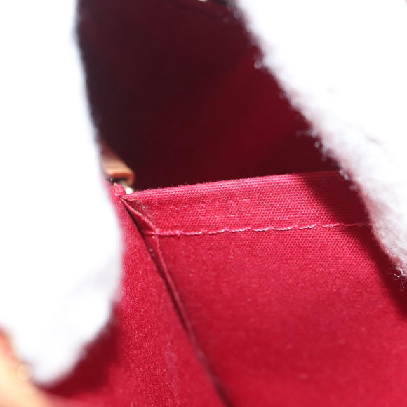 LOUIS VUITTON Monogram Vernis Brea PM Hand Bag Red M91623 LV Auth ep10407