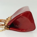 LOUIS VUITTON Monogram Vernis Brea PM Hand Bag Red M91623 LV Auth ep10407-4
