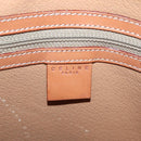 CELINE Macadam Canvas Hand Bag PVC Leather Brown Gold Auth ep10408-19