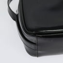 GUCCI Shoulder Bag Patent leather Black Silver Auth ep10410-16