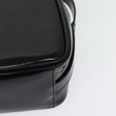 GUCCI Shoulder Bag Patent leather Black Silver Auth ep10410-17