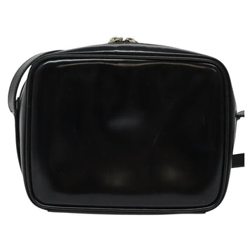 GUCCI Shoulder Bag Patent leather Black Silver Auth ep10410 - 0