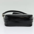 GUCCI Shoulder Bag Patent leather Black Silver Auth ep10410-5