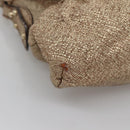 FENDI Shoulder Bag Leather Gold Auth ep10421-14