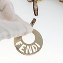 FENDI Shoulder Bag Leather Gold Auth ep10421-10