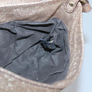 FENDI Shoulder Bag Leather Gold Auth ep10421-18