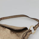 FENDI Shoulder Bag Leather Gold Auth ep10421-8