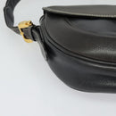 LOEWE Anagram Shoulder Bag Leather Green Gold Auth ep10432-9