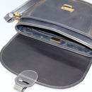 LOEWE Anagram Shoulder Bag Leather Green Gold Auth ep10432-10