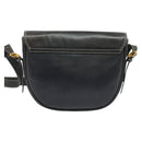 LOEWE Anagram Shoulder Bag Leather Green Gold Auth ep10432-2