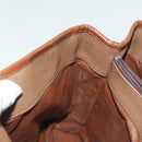 Burberrys Nova Check Hand Bag Canvas Gold Beige Auth ep10436-18