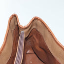 Burberrys Nova Check Hand Bag Canvas Gold Beige Auth ep10436-21