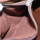 Burberrys Nova Check Hand Bag Canvas Gold Beige Auth ep10436-12