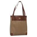 GUCCI Micro GG Supreme Tote Bag PVC Beige Gold 002 37 0035 Auth ep10439-1