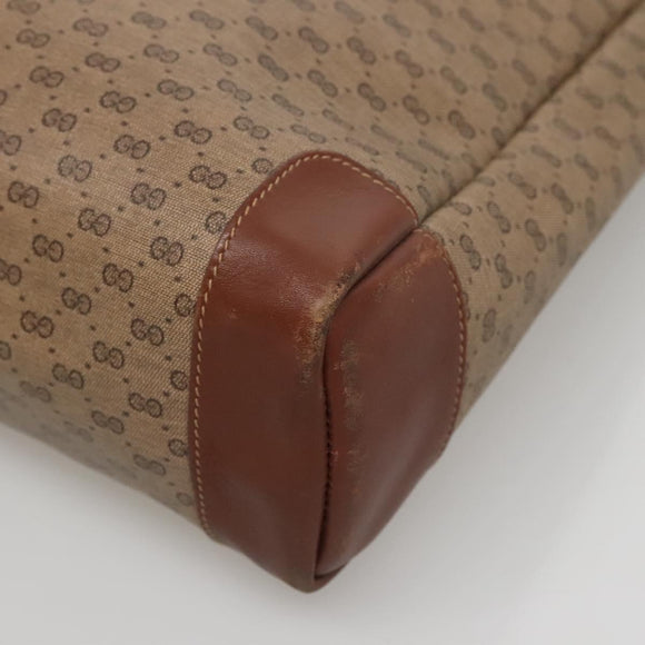 GUCCI Micro GG Supreme Tote Bag PVC Beige Gold 002 37 0035 Auth ep10439