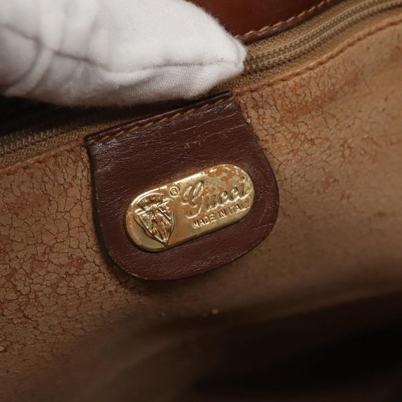 GUCCI Micro GG Supreme Tote Bag PVC Beige Gold 002 37 0035 Auth ep10439