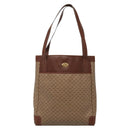 GUCCI Micro GG Supreme Tote Bag PVC Beige Gold 002 37 0035 Auth ep10439-2