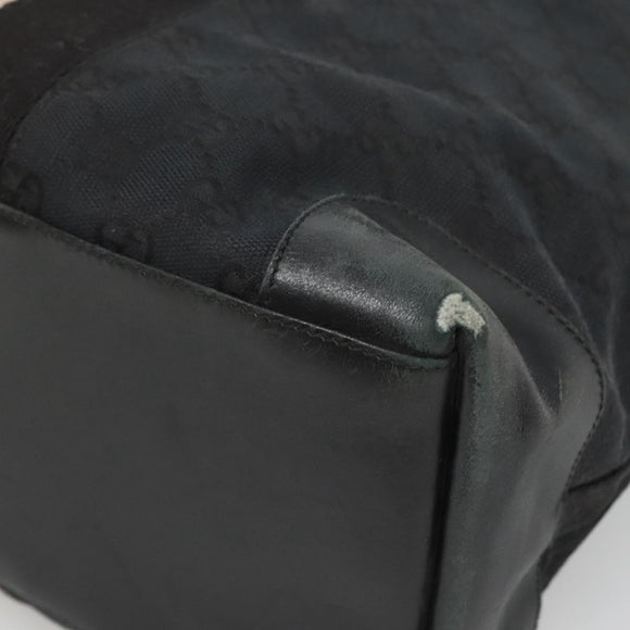 GUCCI GG Canvas Sherry Line Hand Bag Black Silver 002 1093 Auth ep10440