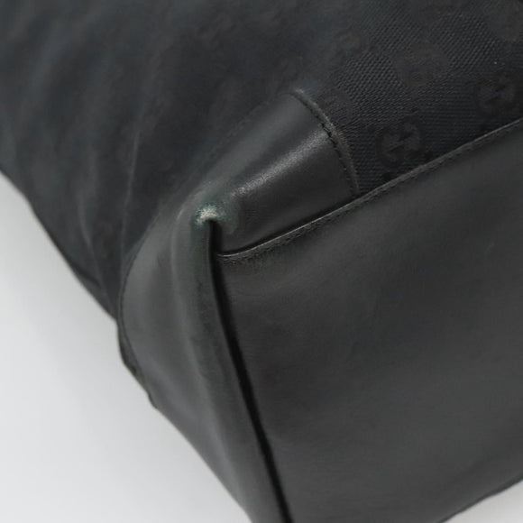 GUCCI GG Canvas Sherry Line Hand Bag Black Silver 002 1093 Auth ep10440