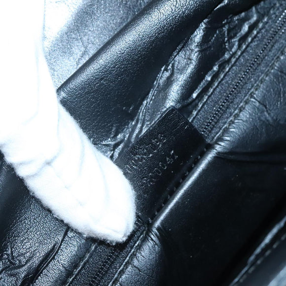 GUCCI GG Canvas Sherry Line Hand Bag Black Silver 002 1093 Auth ep10440